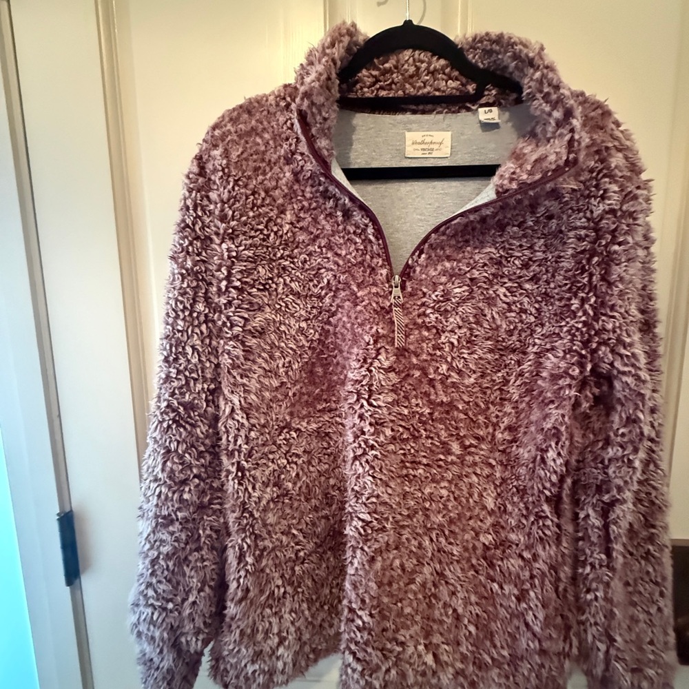 Lavender Plush Zip-Up Hoodie